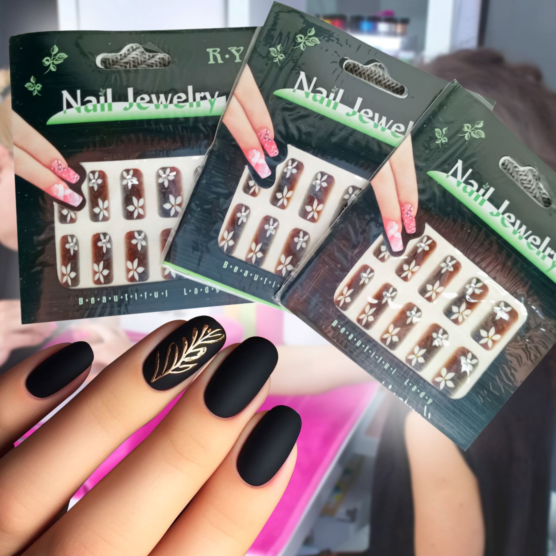 Водні наліпки для нігтів NAIL JEWELRY в асортименті