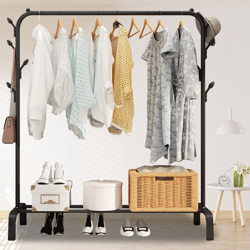 Стійка-вішалка для одягу Clothes Rack TW603, Чорний (N-75)