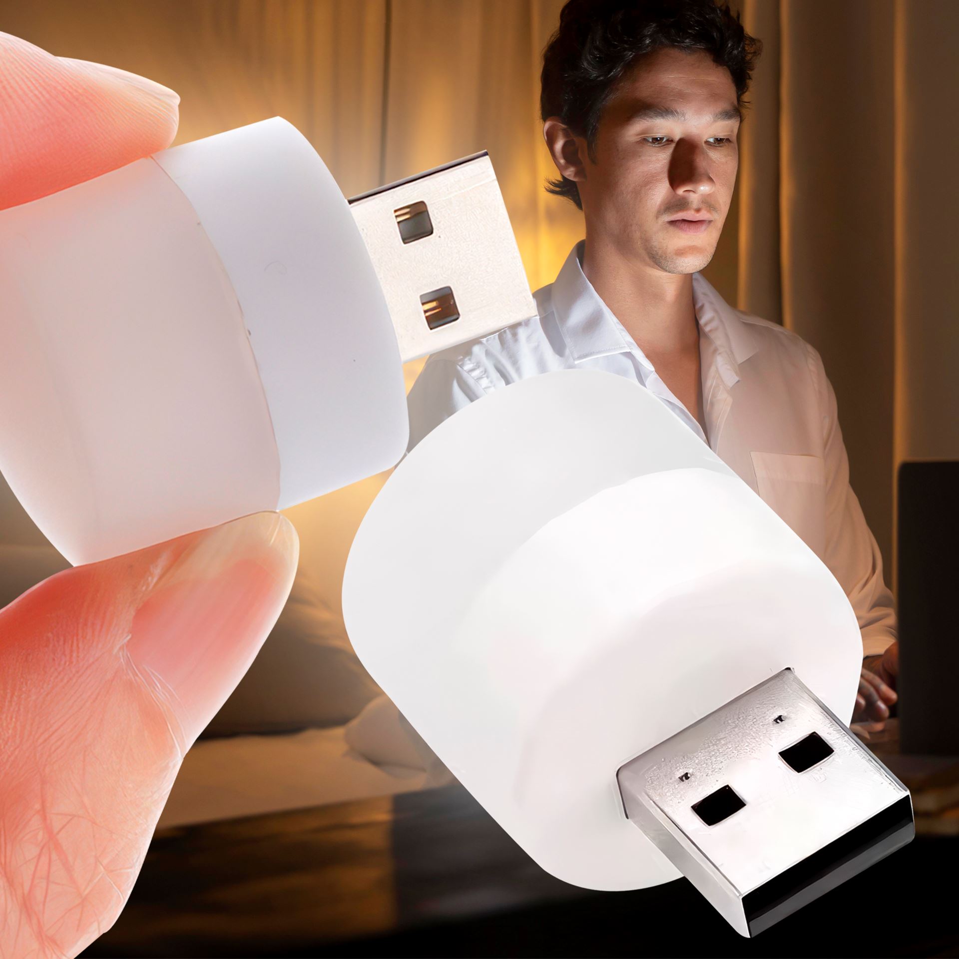 Портативна світлодіодна USB LED-лампочка ЮФ-33-1