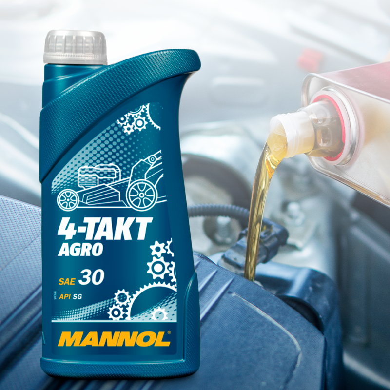 Моторне масло 1Л для бензинових генераторів Mannol 4-Таkt Agro SAE 30 SG