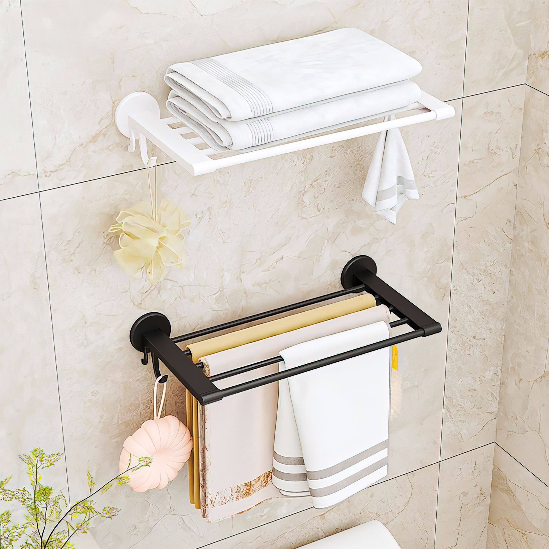 Настінна самоклеюча вішалка у ванну Towel Rack YH6613 (2128)