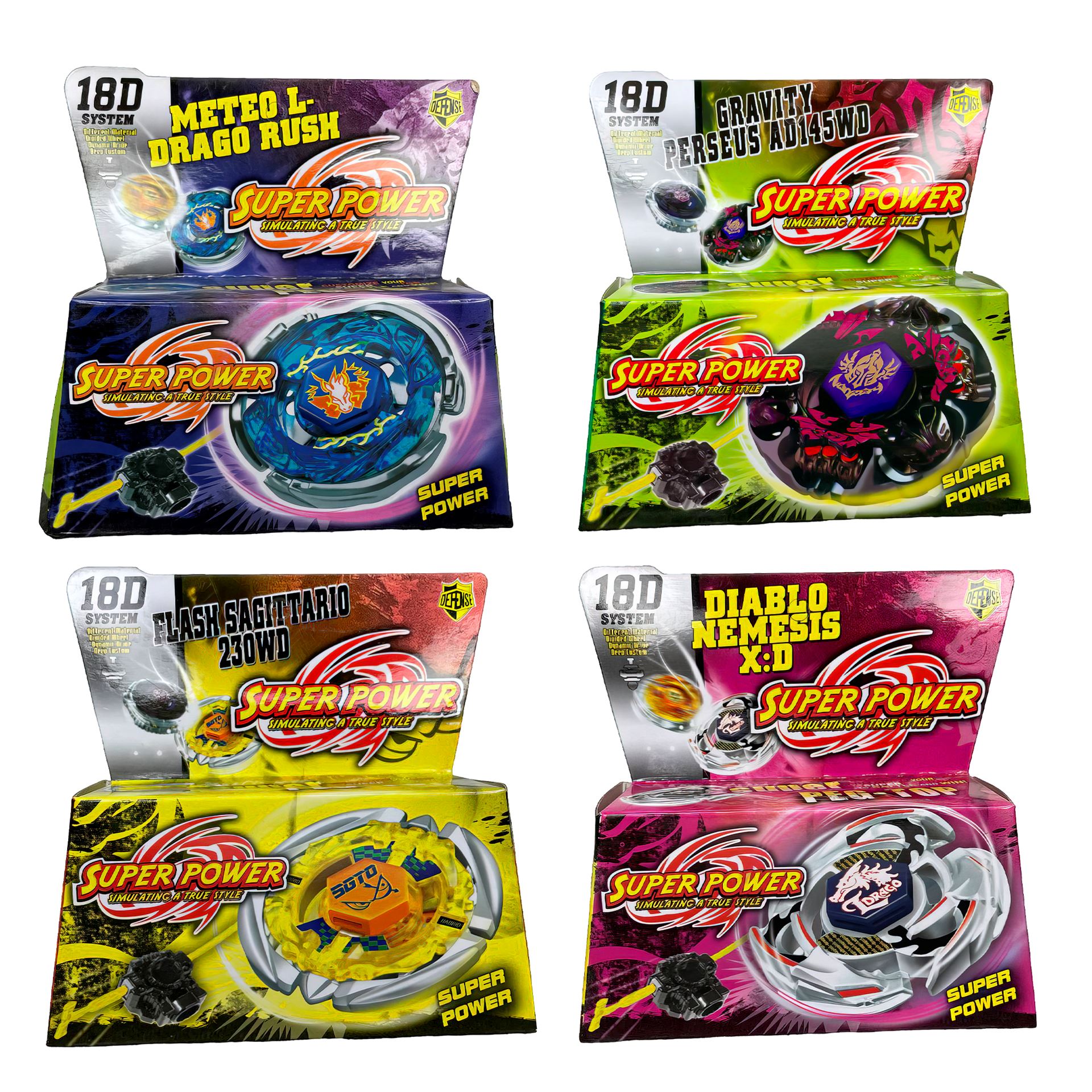 Інтерактивна дитяча пускова іграшка дзига Beyblade 6299А Super Power 18D в асортименті