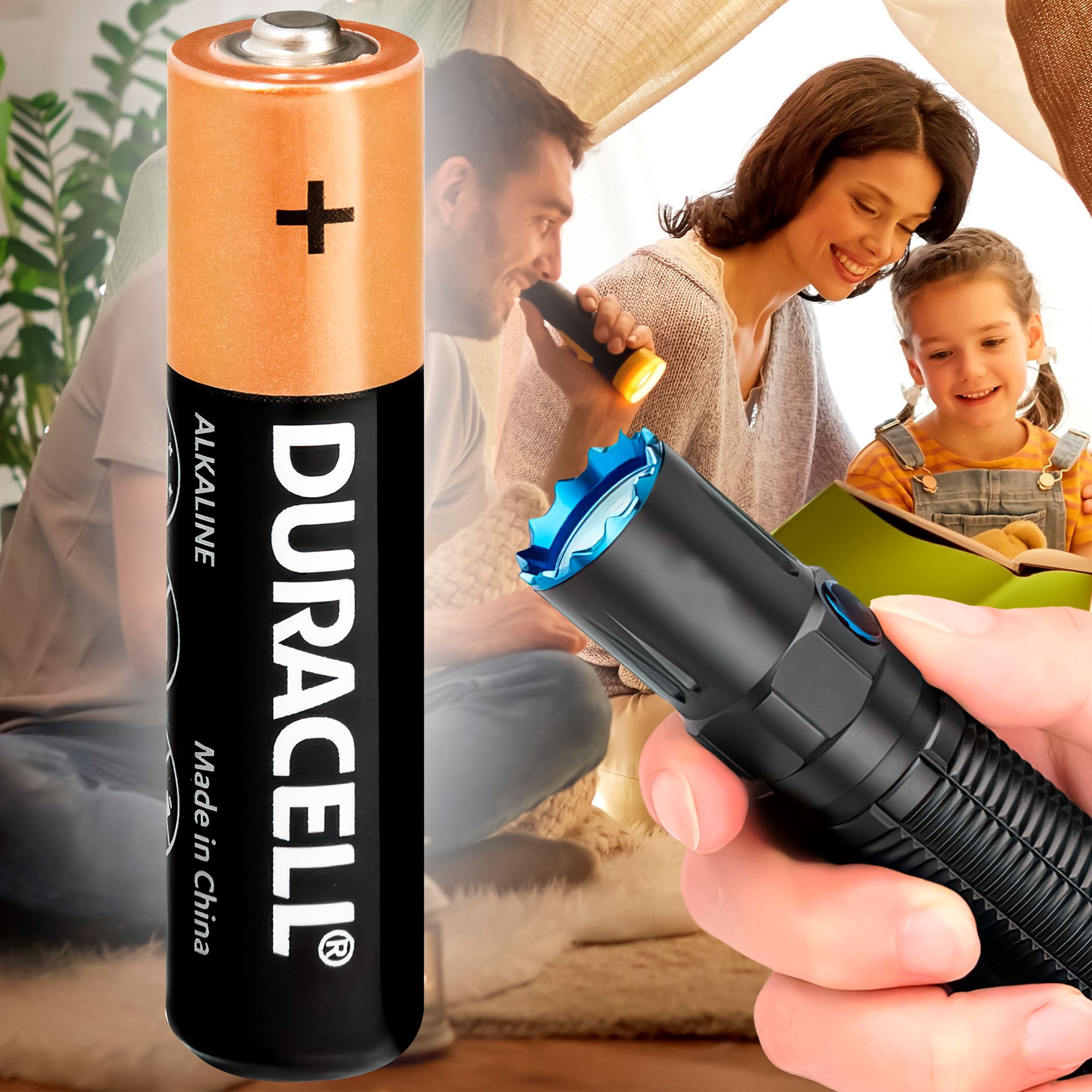 Мізинчикові батарейки Duracell PLUS Alkaline AAA LR03 MN2400 1 шт