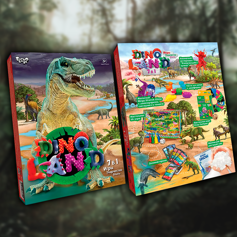 Творчій набір "Dino Land 7в1" ігри та досліди