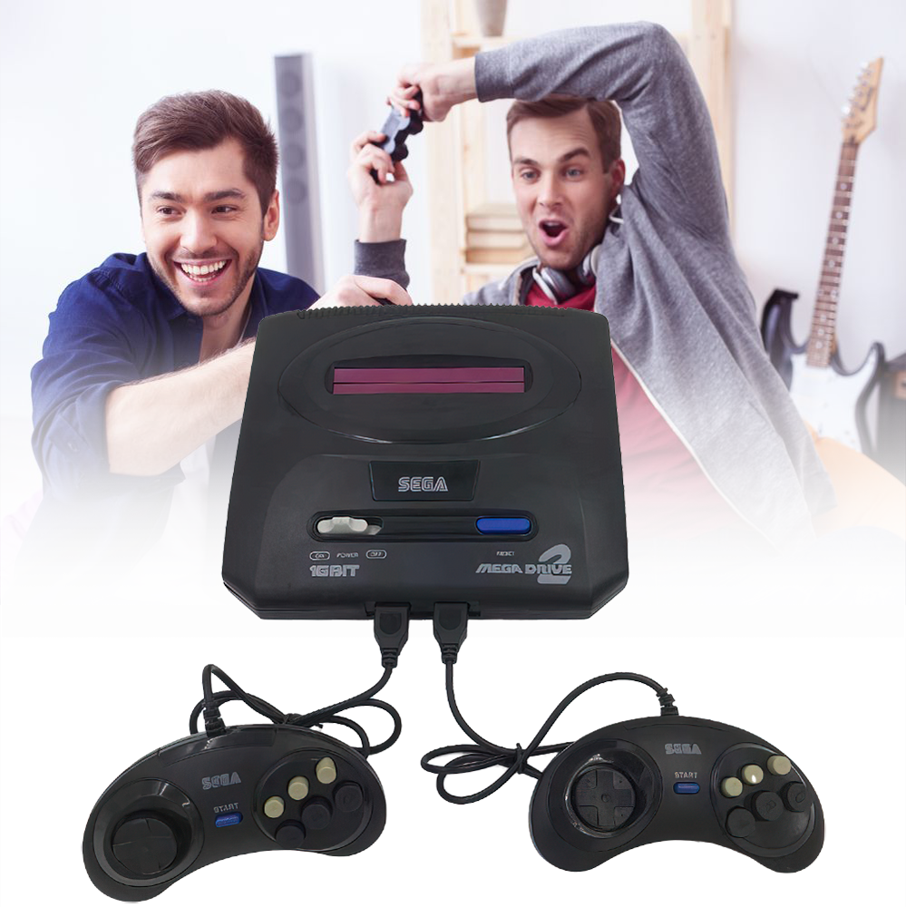 Ігрова приставка Sega Mega Drive II + 365 ігор, 2 геймпади, підтримка картриджів