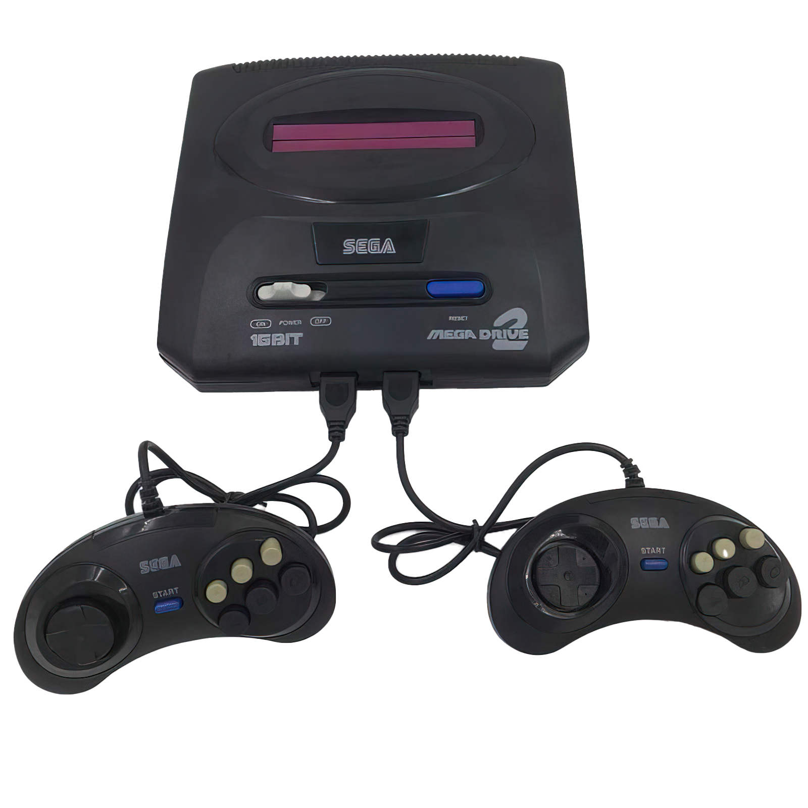 Ігрова приставка Sega Mega Drive II + 365 ігор, 2 геймпади, підтримка картриджів