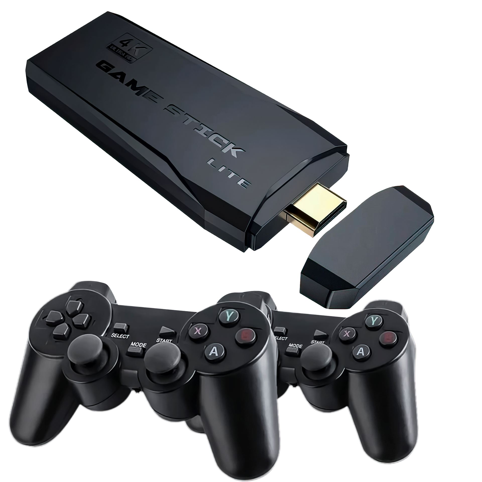 Бездротова ігрова приставка 2 геймпади Game Stick Lite 64 Gb для ТБ, 4k Ultra HD VEN116-20 (626)