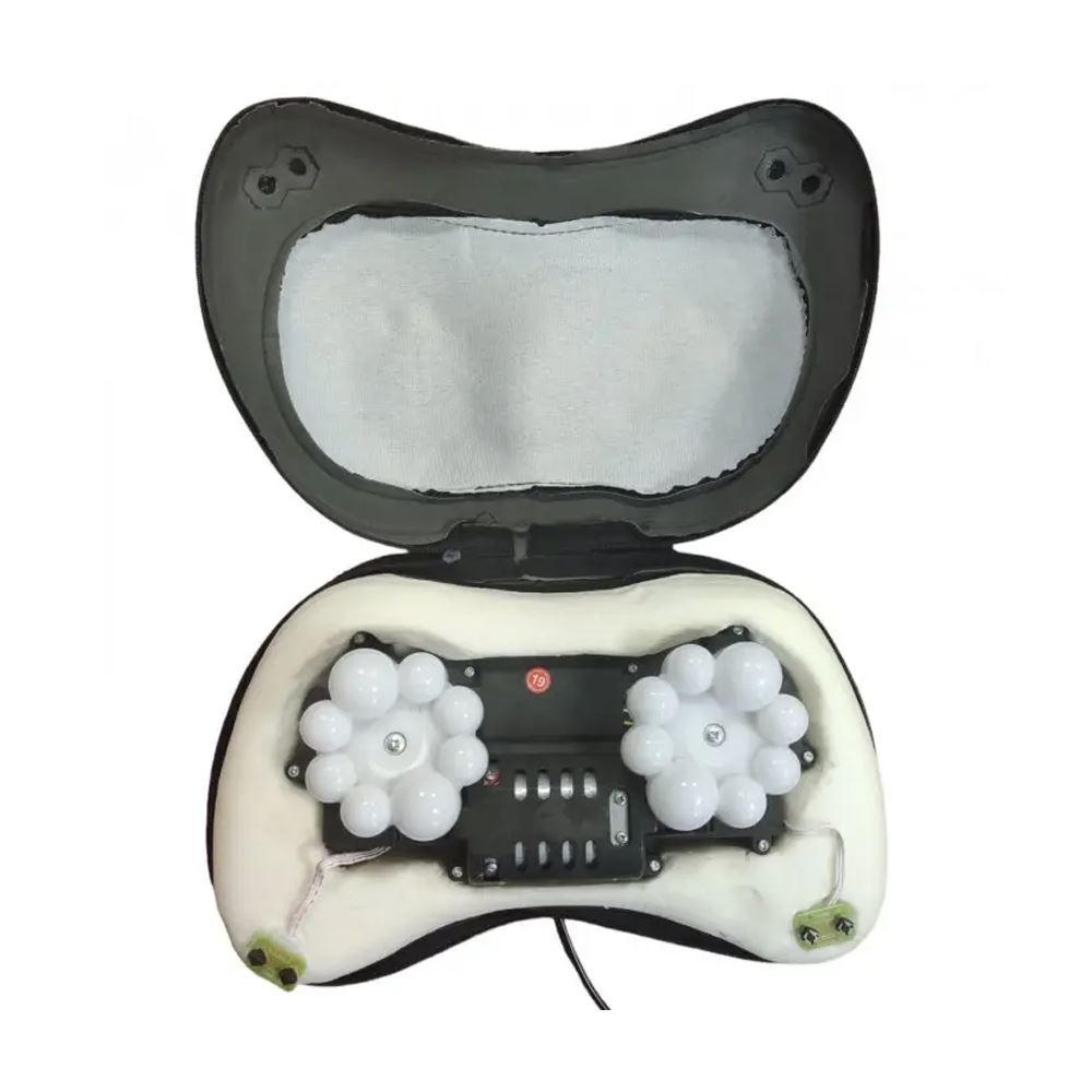 Масажна роликова подушка для дому та машини Massage pillow 3 режими швидкості, Чорний (МЗ)