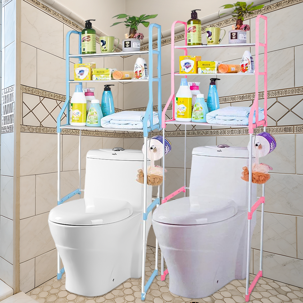 Полка - стеллаж напольный для ванной, стойка органайзер "Toilet Rack"