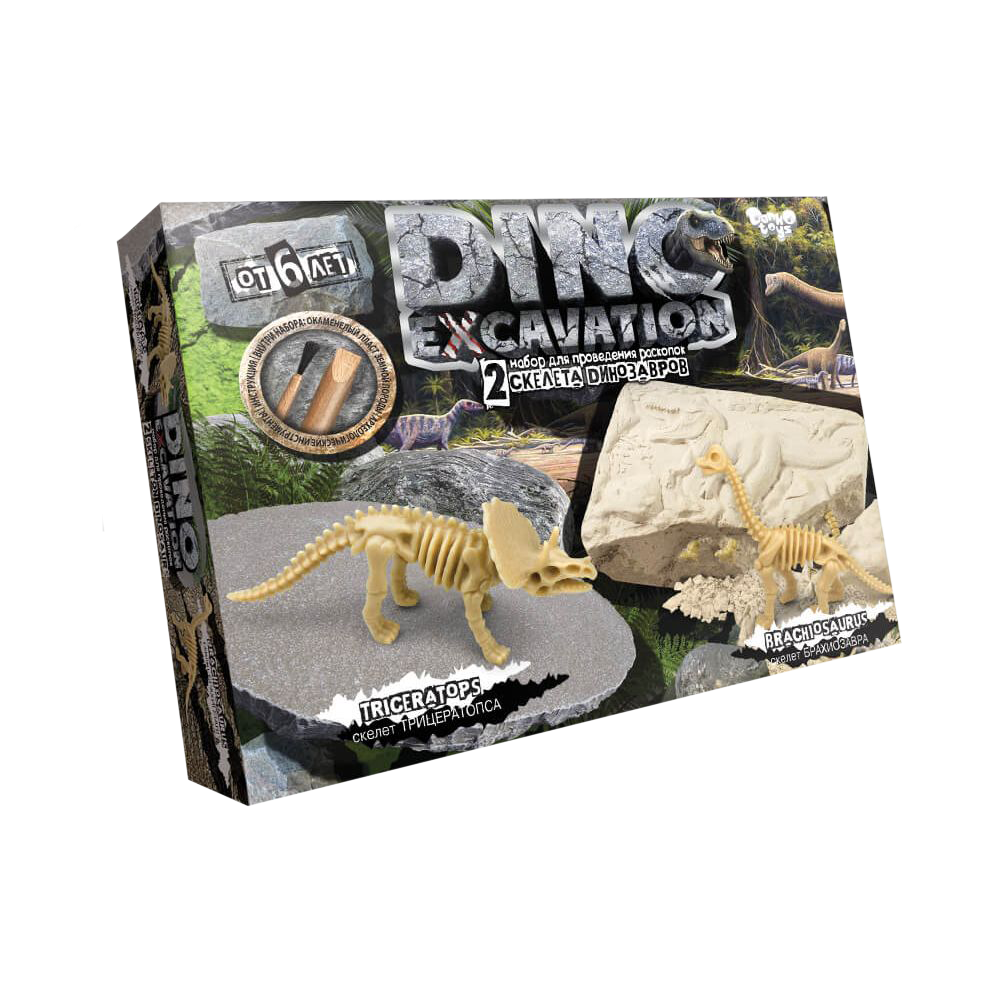 Дитячий ігровий набір для розкопок Dino Excavation Динозаври, Данко Тойс (IGR24)