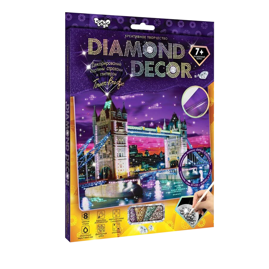 Набір для творчості Алмазна картина DIAMOND DECOR, Тауерський міст (IGR24)