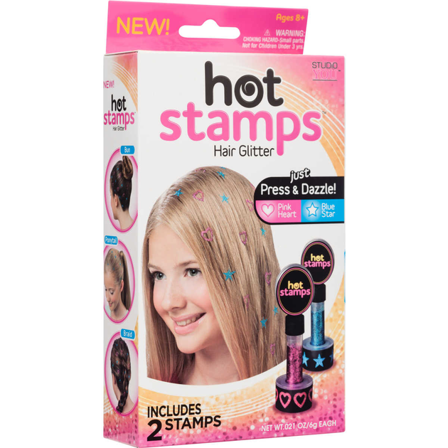 Фігурні тату-друки для волосся Hot Stamps Hair Glitter