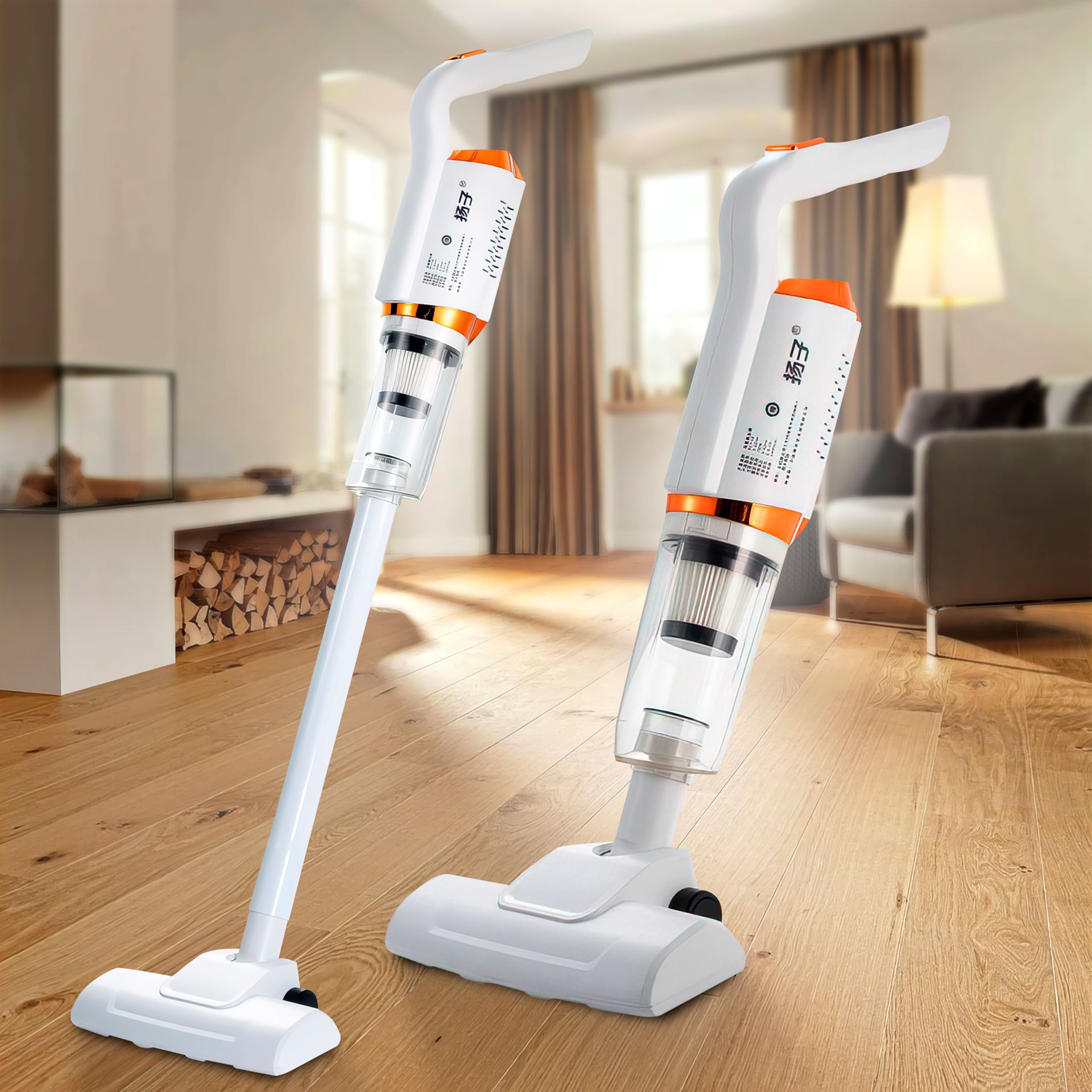 Бездротовий портативний складний вертикальний пилосос 2в1 Yangzi Wireless Vacuum Cleaner 3 Білий