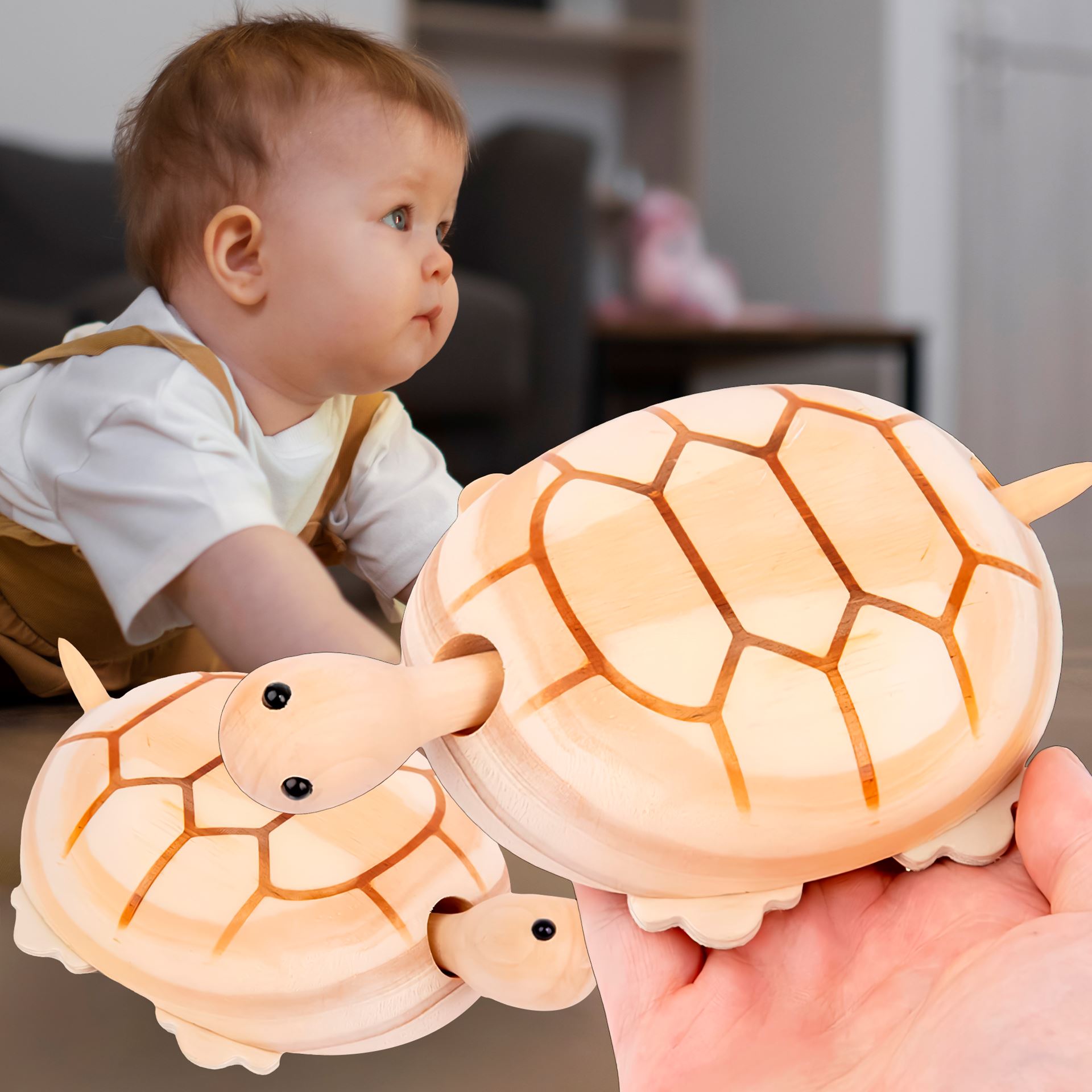 Дитяча дерев'яна іграшка "Черепашка" Wooden Tortoise