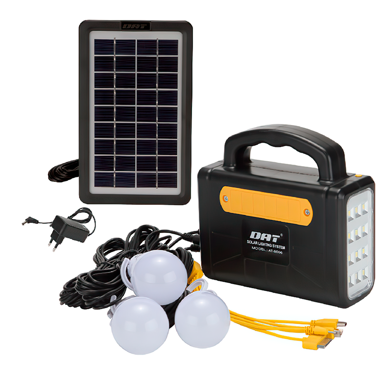 Сонячна станція Solar Power Light System AT-9006A з функцією заряджання через USB