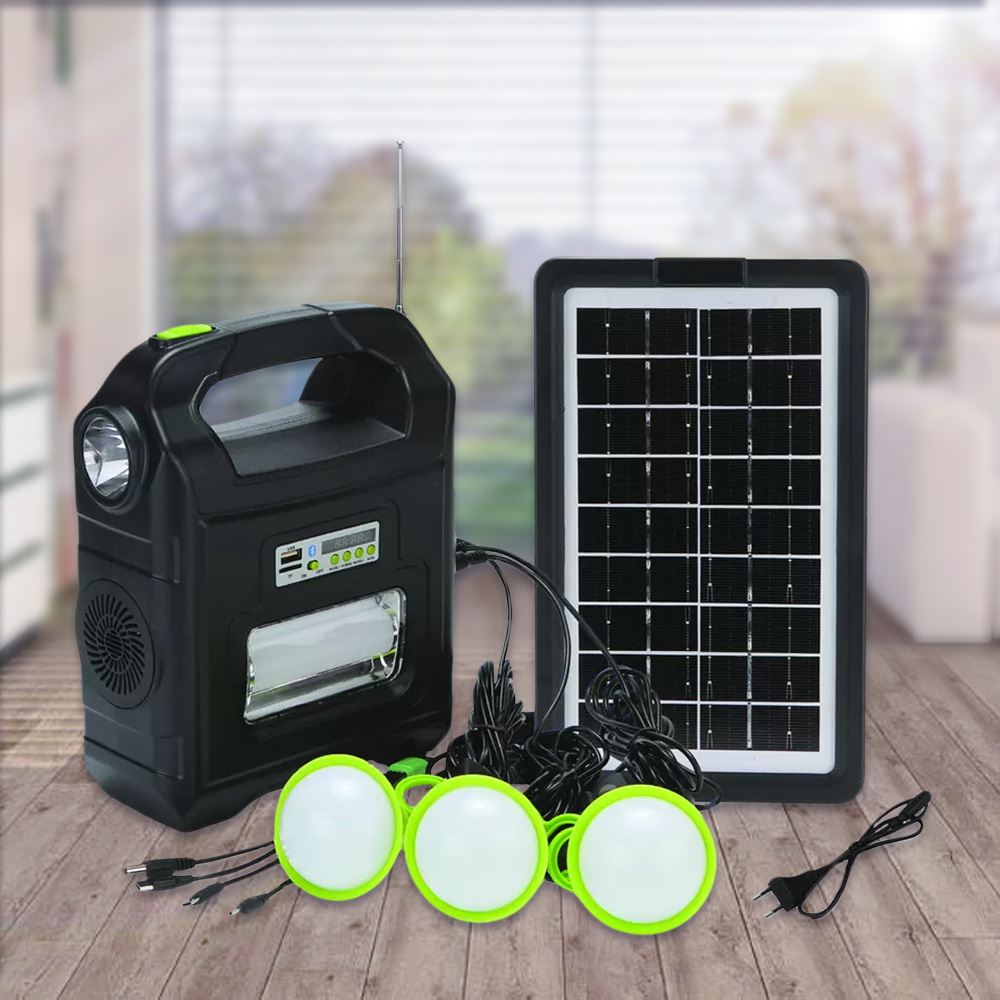 Сонячна станція автономного освітлення Solar Power Light System DT-9026B (bluetooth /Mp3/radio)