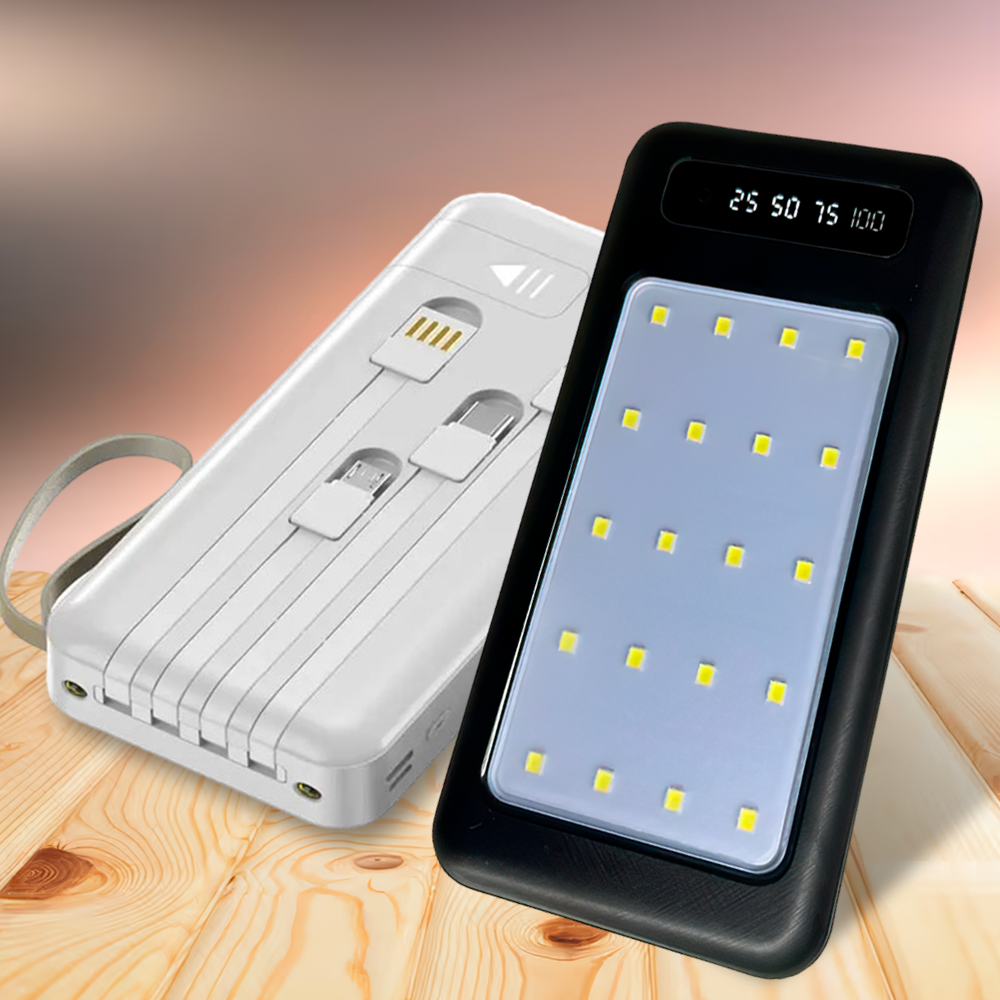 УМБ Powerbank Viaking XGB039 (ємність 20000 mAh) 2.4А із вбудованим LED прожектором (H-2)