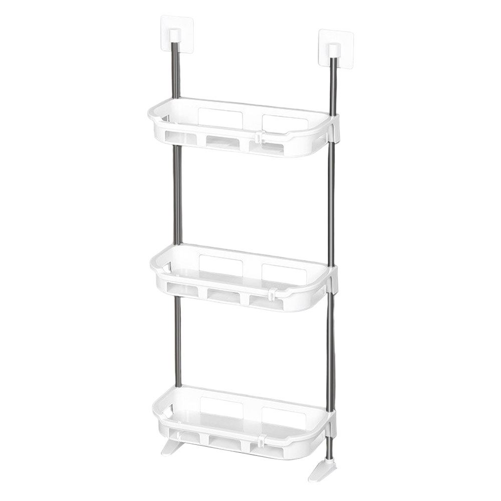 Полиця стелаж у ванну Portable Toilet And Bathroom Storage Rack 3 яруси, 88х30х14,5см, Білий (N-13)