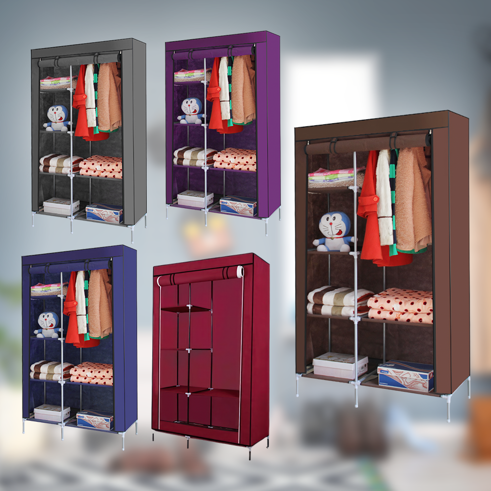 Каркасна тканинна складана шафа для одягу та взуття 105х45х175 см Storage Wardrobe 98105 (N-17)